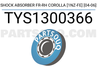 SCHNIEDER TYS1300366 SHOCK ABSORBER FR-RH COROLLA [1NZ-FE] [04-06]
