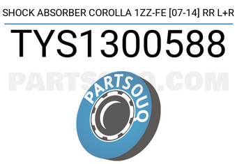 SCHNIEDER TYS1300588 SHOCK ABSORBER COROLLA 1ZZ-FE [07-14] RR L+R