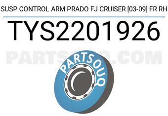 SCHNIEDER TYS2201926 SUSP CONTROL ARM PRADO FJ CRUISER [03-09] FR RH