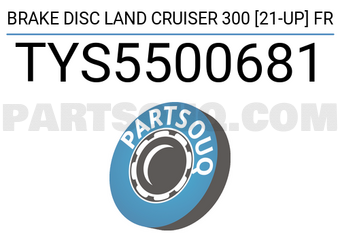 SCHNIEDER TYS5500681 BRAKE DISC LAND CRUISER 300 [21-UP] FR