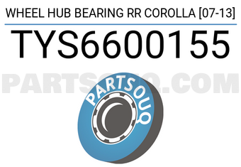 SCHNIEDER TYS6600155 WHEEL HUB BEARING RR COROLLA [07-13]