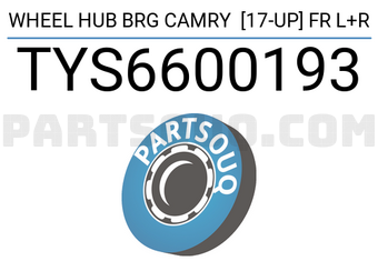 SCHNIEDER TYS6600193 WHEEL HUB BRG CAMRY [17-UP] FR L+R