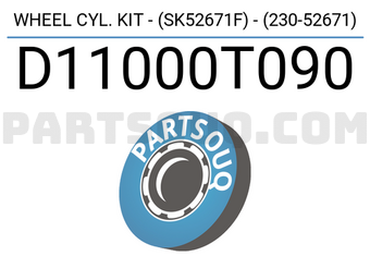 SEIKEN D11000T090 WHEEL CYL. KIT - (SK52671F) - (230-52671)