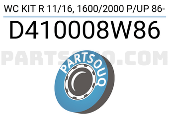 SEIKEN D410008W86 WC KIT R 11/16, 1600/2000 P/UP 86-
