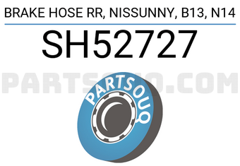 SEIKEN SH52727 BRAKE HOSE RR, NISSUNNY, B13, N14