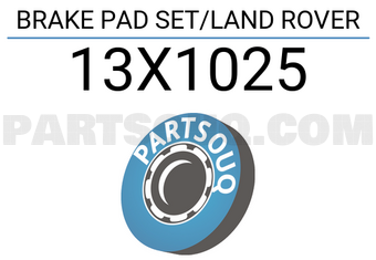 SIMMER 13X1025 BRAKE PAD SET/LAND ROVER