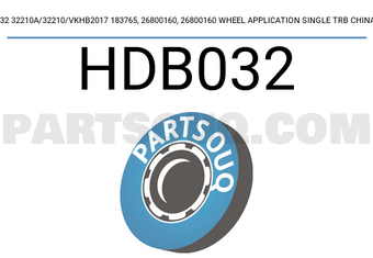 SNR HDB032 HDB032 32210A/32210/VKHB2017 183765, 26800160, 26800160 WHEEL APPLICATION SINGLE TRB CHINA SNR