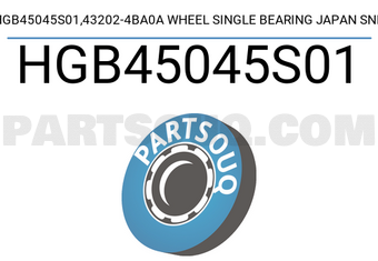 SNR HGB45045S01 HGB45045S01,43202-4BA0A WHEEL SINGLE BEARING JAPAN SNR