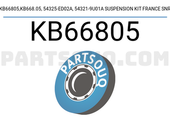 SNR KB66805 KB66805,KB668.05, 54325-ED02A, 54321-9U01A SUSPENSION KIT FRANCE SNR