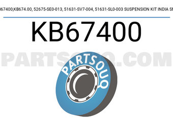 SNR KB67400 KB67400,KB674.00, 52675-SE0-013, 51631-SV7-004, 51631-SL0-003 SUSPENSION KIT INDIA SNR