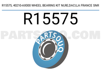 SNR R15575 R15575, 40210-AX000 WHEEL BEARING KIT NI,RE,DACI,LA FRANCE SNR