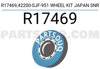 SNR R17469 R17469,42200-SJF-951 WHEEL KIT JAPAN SNR