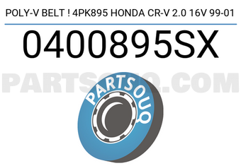 STELLOX 0400895SX poly-v belt ! 4PK895 Honda CR-V 2.0 16V 99-01