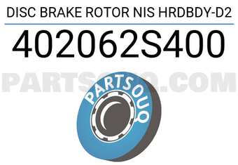 SUMIMOTO 402062S400 DISC BRAKE ROTOR NIS HRDBDY-D2