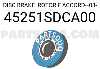 SUMIMOTO 45251SDCA00 DISC BRAKE ROTOR F ACCORD~03-