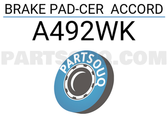 SUMIMOTO A492WK BRAKE PAD-CER ACCORD