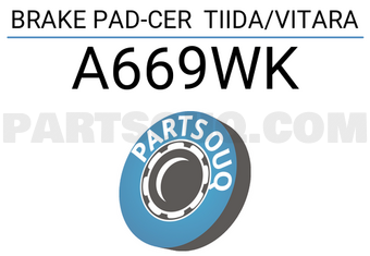 SUMIMOTO A669WK BRAKE PAD-CER TIIDA/VITARA