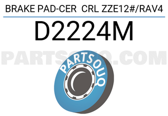 SUMIMOTO D2224M BRAKE PAD-CER CRL ZZE12#/RAV4