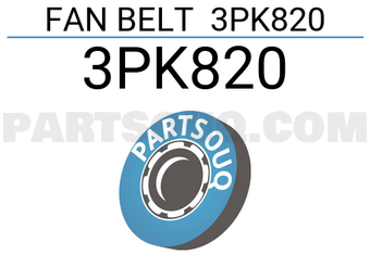 SUN 3PK820 FAN BELT 3PK820