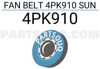 SUN 4PK910 FAN BELT 4PK910 SUN