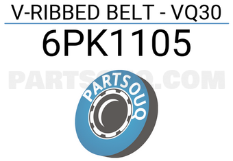 SUN 6PK1105 V-RIBBED BELT - VQ30