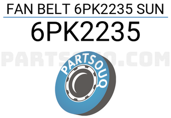 SUN 6PK2235 FAN BELT 6PK2235 SUN