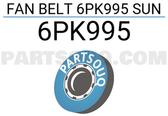 SUN 6PK995 FAN BELT 6PK995 SUN
