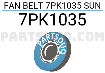 SUN 7PK1035 FAN BELT 7PK1035 SUN