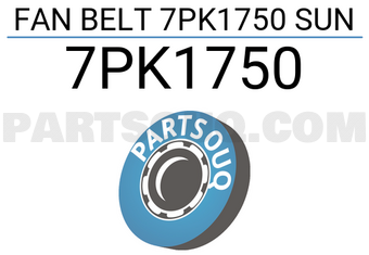 SUN 7PK1750 FAN BELT 7PK1750 SUN