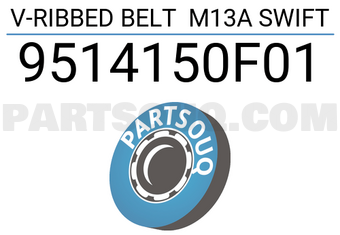 SUN 9514150F01 V-RIBBED BELT M13A SWIFT