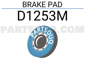 SUPERGRIP D1253M BRAKE PAD