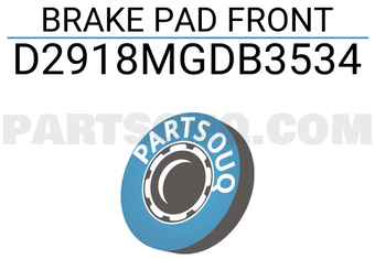 SUPERGRIP D2918MGDB3534 BRAKE PAD FRONT