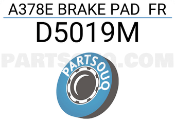SUPERGRIP D5019M A378E BRAKE PAD FR