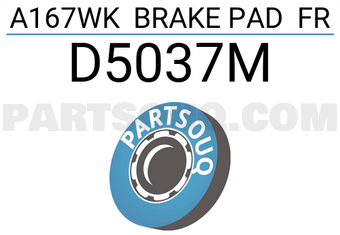 SUPERGRIP D5037M A167WK BRAKE PAD FR