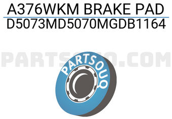 SUPERGRIP D5073MD5070MGDB1164 A376WKM BRAKE PAD