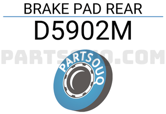 SUPERGRIP D5902M BRAKE PAD REAR