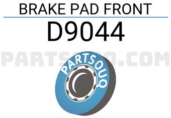 SUPERGRIP D9044 BRAKE PAD FRONT