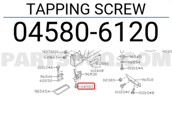 Subaru 045806120 TAPPING SCREW