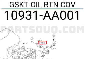 Subaru 10931AA001 GSKT-OIL RTN COV