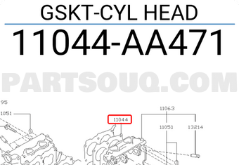 Subaru 11044AA471 GSKT-CYL HEAD