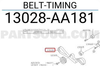 Subaru 13028AA181 BELT-TIMING