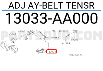 Subaru 13033AA000 ADJ AY-BELT TENSR