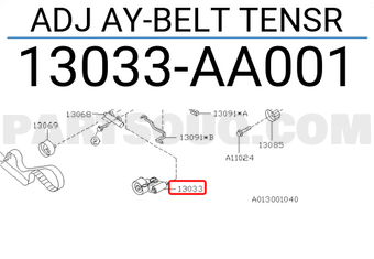 Subaru 13033AA001 ADJ AY-BELT TENSR
