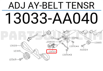 Subaru 13033AA040 ADJ AY-BELT TENSR