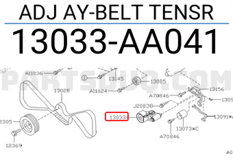 Subaru 13033AA041 ADJ AY-BELT TENSR