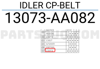 Subaru 13073AA082 IDLER CP-BELT