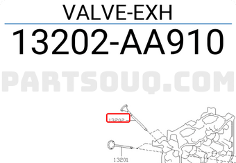Subaru 13202AA910 VALVE-EXH