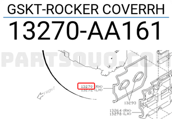 Subaru 13270AA161 GSKT-ROCKER COVERRH