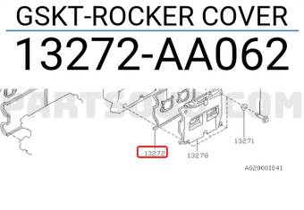 Subaru 13272AA062 GSKT-ROCKER COVER