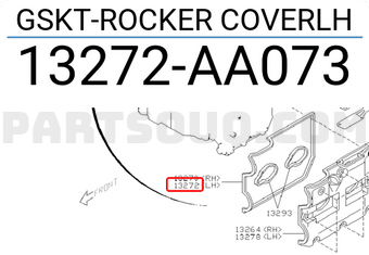 Subaru 13272AA073 GSKT-ROCKER COVERLH